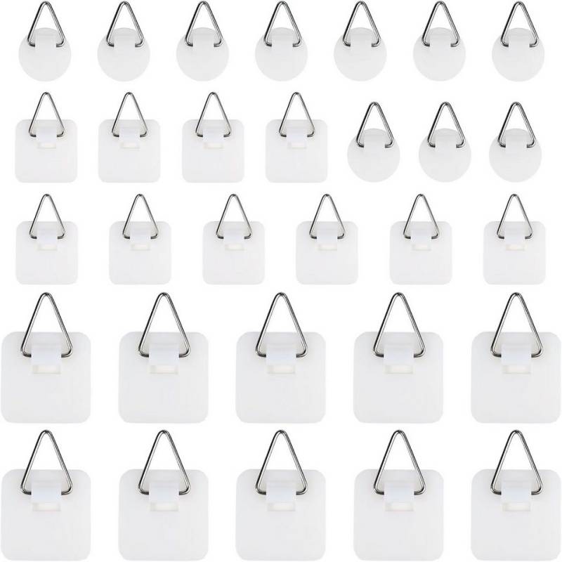 FELIXLEO Fotohalter 30 Stück Bildaufhänger Selbstklebend Haken für Bilderrahmen Poster, (1 St) von FELIXLEO