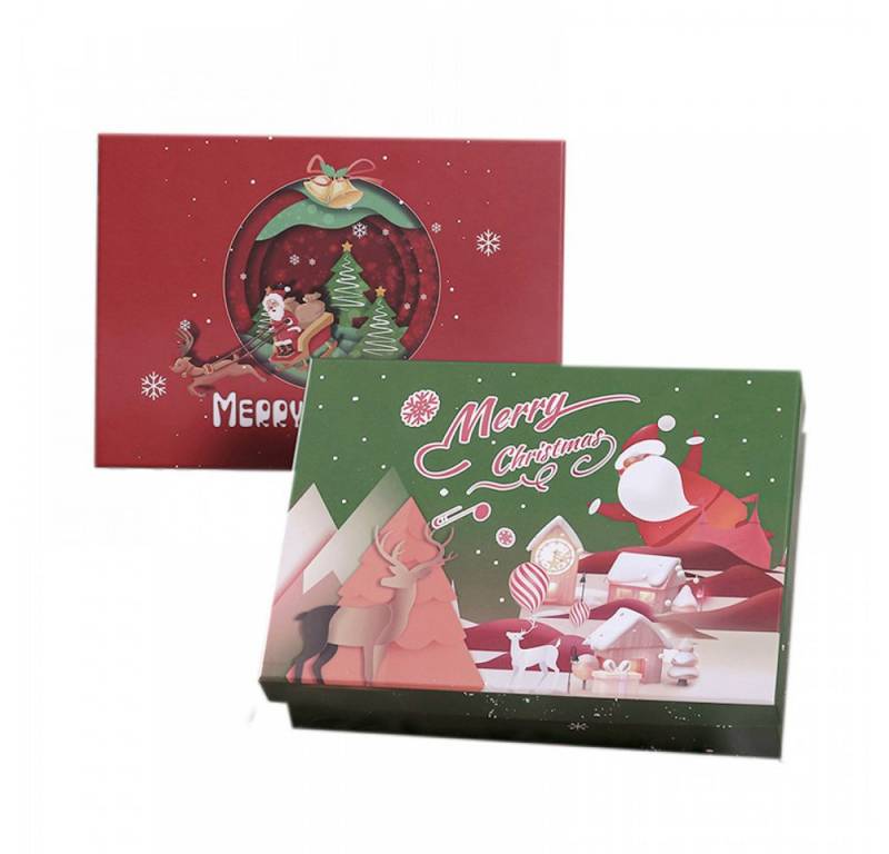 FELIXLEO Geschenkbox Weihnachts-Geschenkbox, Heiligabend-Süßigkeits-Apfel-Box (1 St) von FELIXLEO