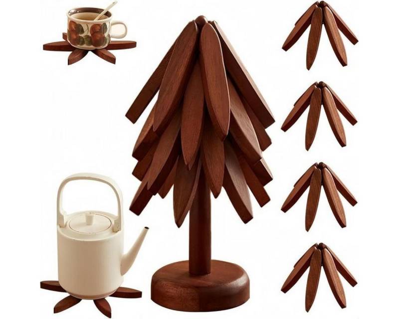 FELIXLEO Getränkeuntersetzer Untersetzer-Set – 4 Untersetzer & 1 Ständer für heiße Speisen, Töpfe, 2-tlg. FELIXLEO Getränkeuntersetzer Untersetzer-Set – 4 Untersetzer & 1 Ständer für heiße Speisen, Töpfe, 2-tlg. von FELIXLEO