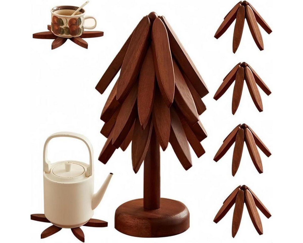 FELIXLEO Getränkeuntersetzer Untersetzer-Set – 4 Untersetzer & 1 Ständer für heiße Speisen, Töpfe, 3-tlg. FELIXLEO Getränkeuntersetzer Untersetzer-Set – 4 Untersetzer & 1 Ständer für heiße Speisen, Töpfe, 3-tlg. von FELIXLEO