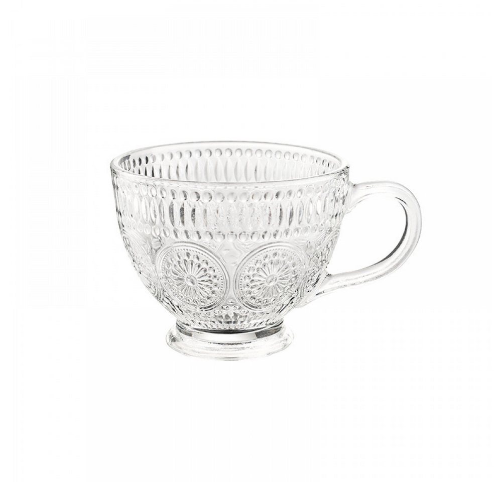FELIXLEO Gläser-Set Vintage Kaffeebecher Glas Geprägte Kaffeetassen Glastassen Teetassen von FELIXLEO
