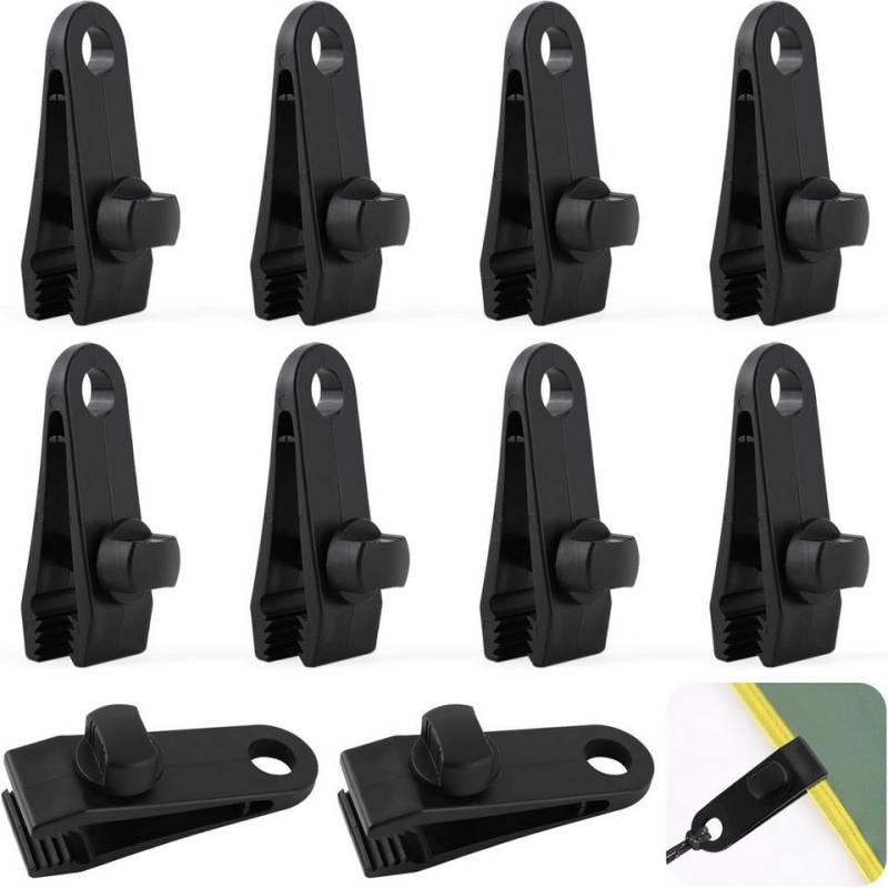 FELIXLEO Gummiband 10 Stück Planenspanner Clips Zeltplane Befestigung Camping von FELIXLEO