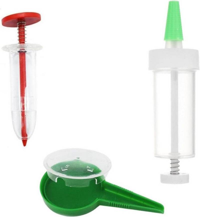 FELIXLEO Handstreuer 3 Stück Düngerstreuer Garten Werkzeug für Säen Bewässerung Boden lösen, 1-tlg. FELIXLEO Handstreuer 3 Stück Düngerstreuer Garten Werkzeug für Säen Bewässerung Boden lösen, 1-tlg. von FELIXLEO