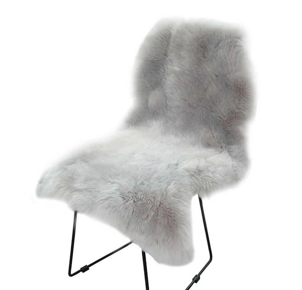 FELIXLEO Hochflor-Teppich Teppich Faux Lammfell Schaffell Weicher Flauschiger Grau von FELIXLEO