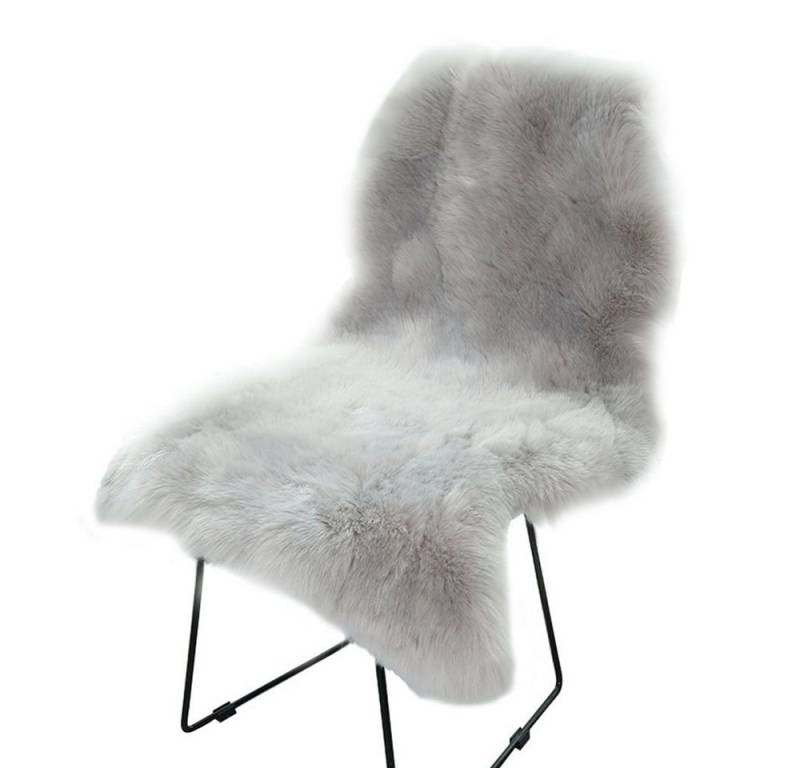 FELIXLEO Hochflor-Teppich Teppich Faux Lammfell Schaffell Weicher Flauschiger Grau von FELIXLEO
