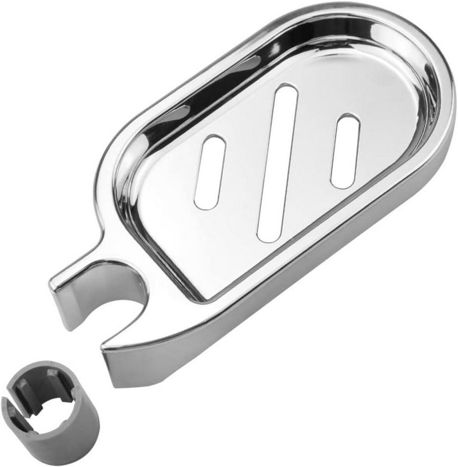 FELIXLEO Hutablage Soap Holder für Duschstange verstellbar ABS Chrome 22mm Rohrhalter FELIXLEO Hutablage Soap Holder für Duschstange verstellbar ABS Chrome 22mm Rohrhalter von FELIXLEO