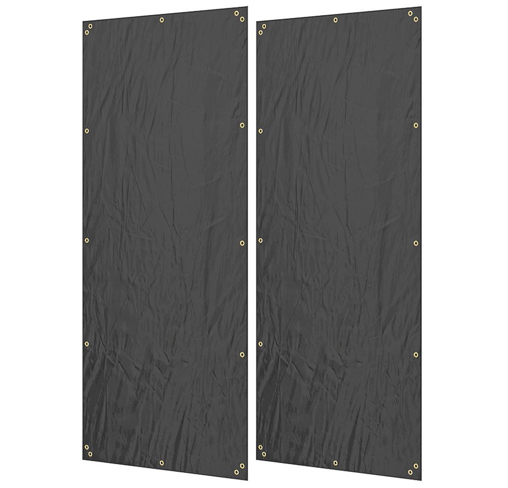 FELIXLEO Kaminholzregal Kaminholzregal Abdeckung 2er Set 600D Wasserdicht UV Schutz Schwarz, (1-St) von FELIXLEO