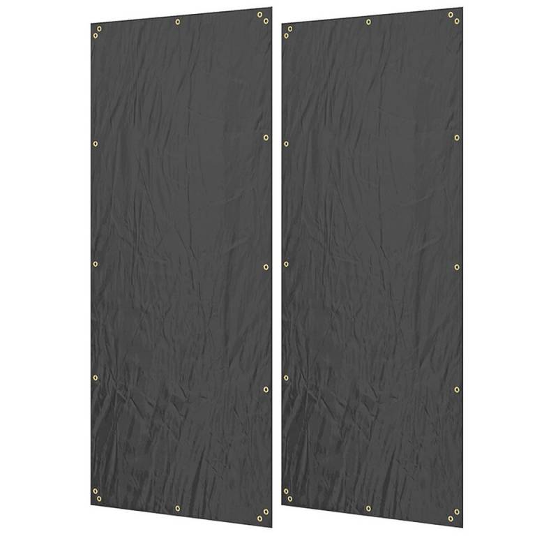 FELIXLEO Kaminholzregal Kaminholzregal Abdeckung 2er Set 600D Wasserdicht UV Schutz Schwarz, (1-St) von FELIXLEO
