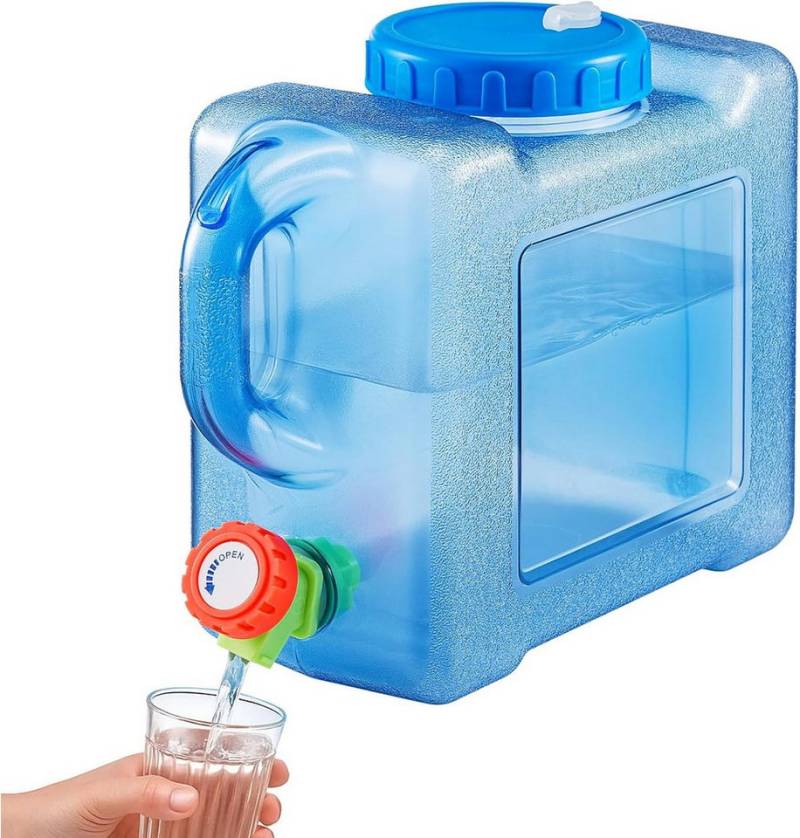 FELIXLEO Kanister Wasserkanister mit Hahn Schraubdeckel Trinkwasserbehälter Camping (1 St) von FELIXLEO