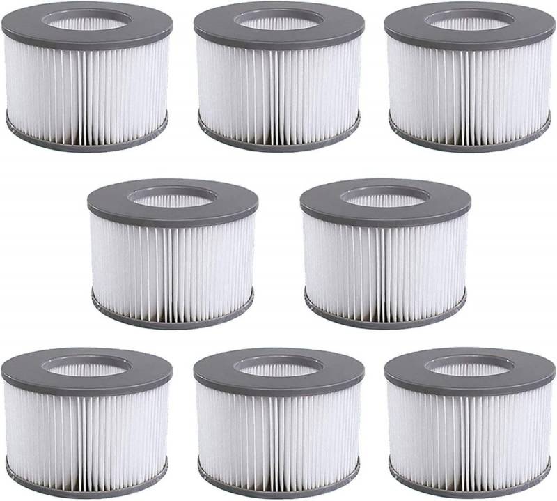 FELIXLEO Kartuschen-Filterpumpe 8st Ersatzfilterkartuschen für aufblasbares Mspa-Schwimmbecken (1 St) von FELIXLEO