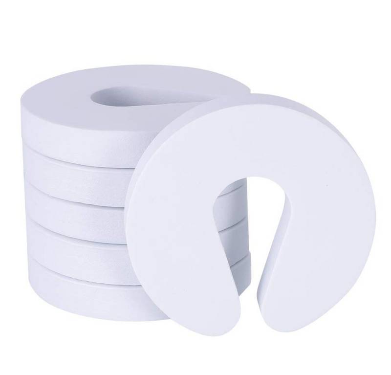 FELIXLEO Kindersicherung 6 Stück Einklemmschutz Baby Türstopper Kindersicherung Weiß von FELIXLEO