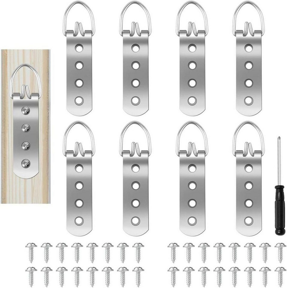 FELIXLEO Kloben Bildaufhänger Metall Schwerlast Bis 15 kg Mit Schrauben (24 St) von FELIXLEO