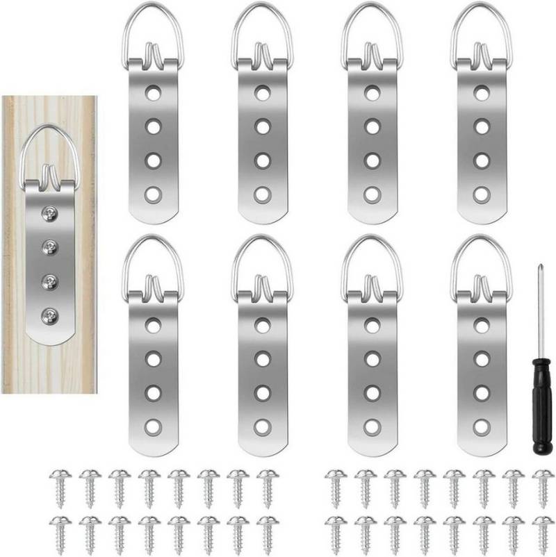 FELIXLEO Kloben Bildaufhänger Metall Schwerlast Bis 15 kg Mit Schrauben (24 St) von FELIXLEO