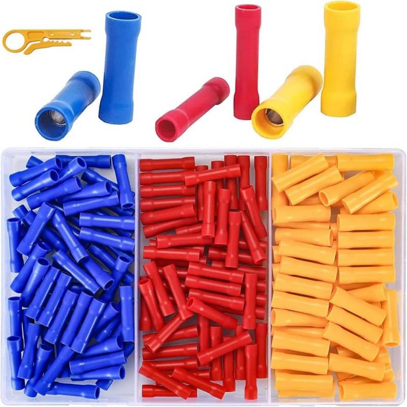 FELIXLEO Koax-Kabelverbinder 200 Stück Quetschverbinder Set mit Abisolierzange 0 5 6 mm² KFZ, 1-tlg. FELIXLEO Koax-Kabelverbinder 200 Stück Quetschverbinder Set mit Abisolierzange 0 5 6 mm² KFZ, 1-tlg. von FELIXLEO