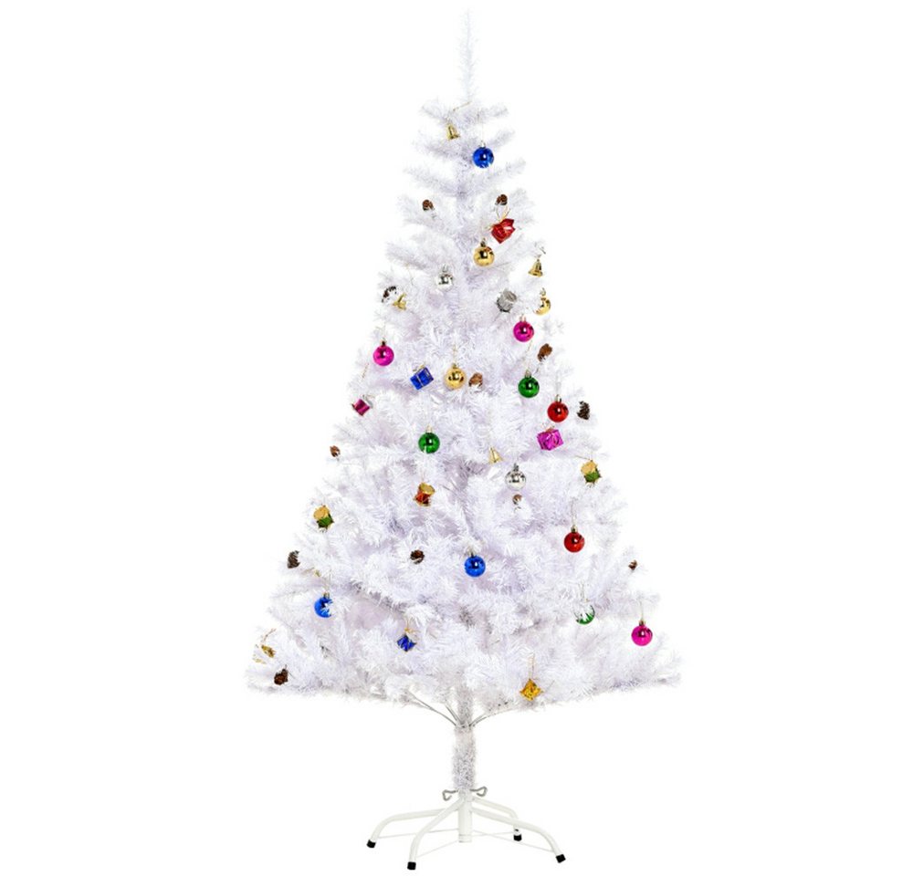 FELIXLEO Künstlicher Weihnachtsbaum Künstlicher Weihnachtsbaum 150 cm mit Deko und Ständer Weiß FELIXLEO Künstlicher Weihnachtsbaum Künstlicher Weihnachtsbaum 150 cm mit Deko und Ständer Weiß von FELIXLEO