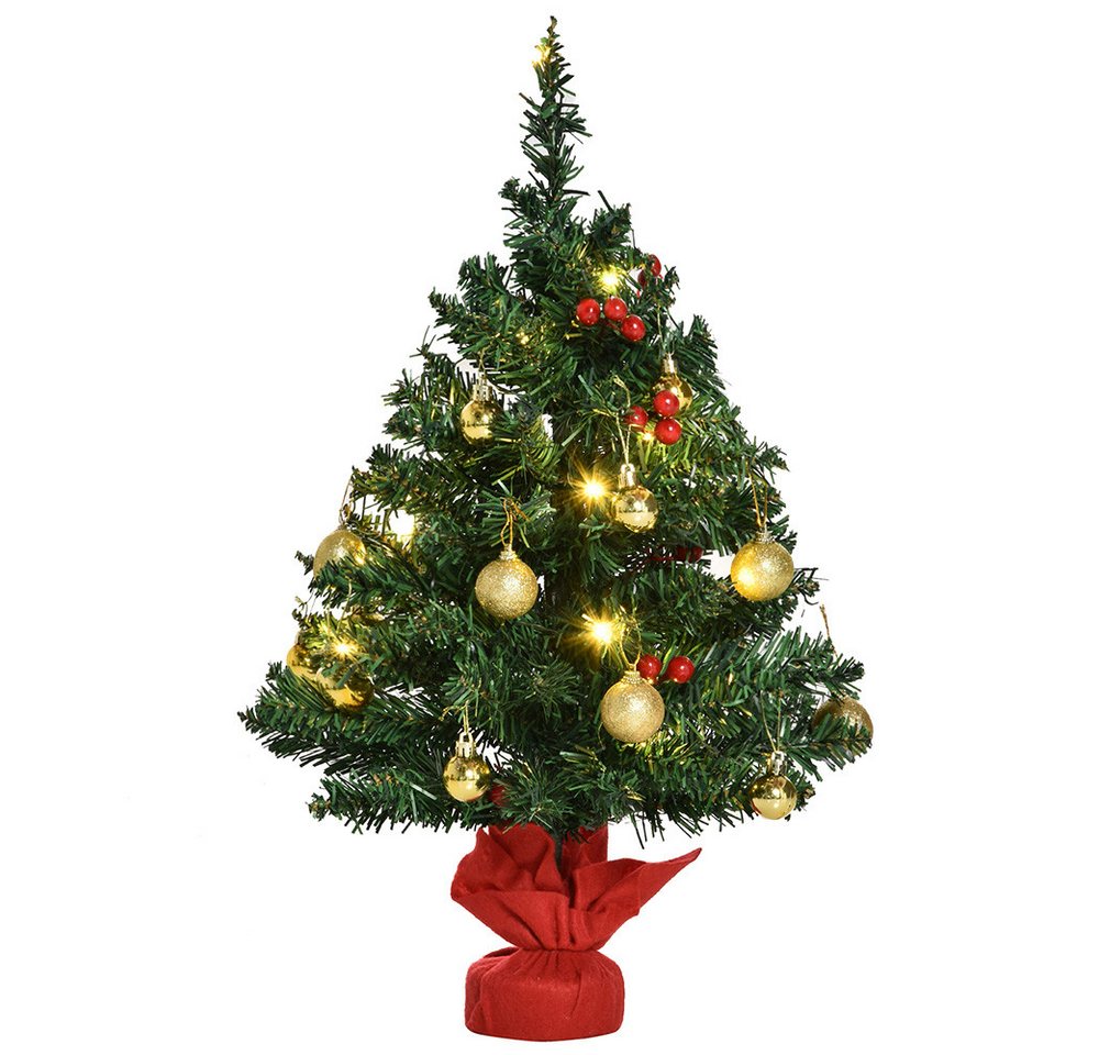 FELIXLEO Künstlicher Weihnachtsbaum Mini Weihnachtsbaum mit LED Lichtern Kugeln Beeren Tischdeko Grün FELIXLEO Künstlicher Weihnachtsbaum Mini Weihnachtsbaum mit LED Lichtern Kugeln Beeren Tischdeko Grün von FELIXLEO