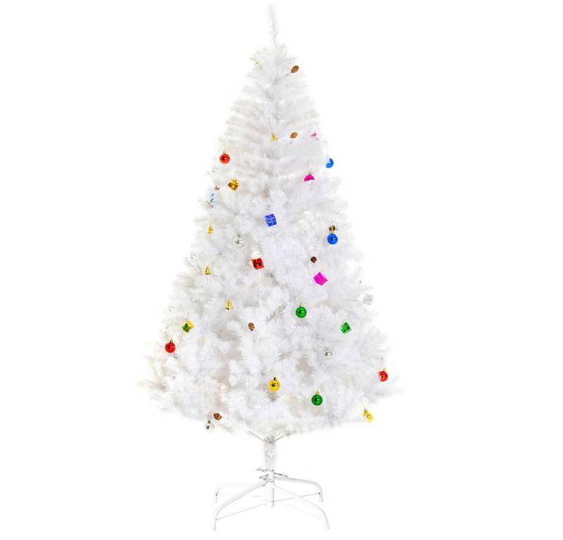 FELIXLEO Künstlicher Weihnachtsbaum Weihnachtsbaum Weiß 180cm künstlicher Christbaum mit Deko Ständer FELIXLEO Künstlicher Weihnachtsbaum Weihnachtsbaum Weiß 180cm künstlicher Christbaum mit Deko Ständer von FELIXLEO