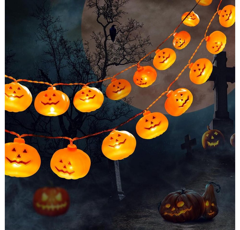 FELIXLEO LED Dekolicht Halloween Lichterkette Kürbis LED 27m Innen Außen Deko von FELIXLEO