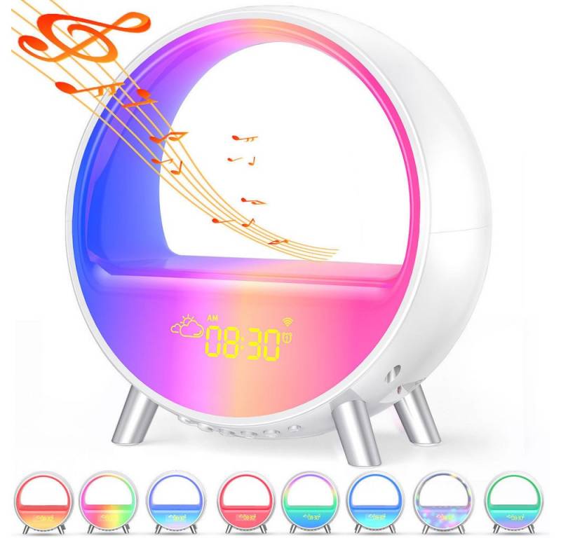FELIXLEO LED Nachtlicht Lichtwecker mit 15W Wireless Charger, Wake Up Light Smart Wecker von FELIXLEO