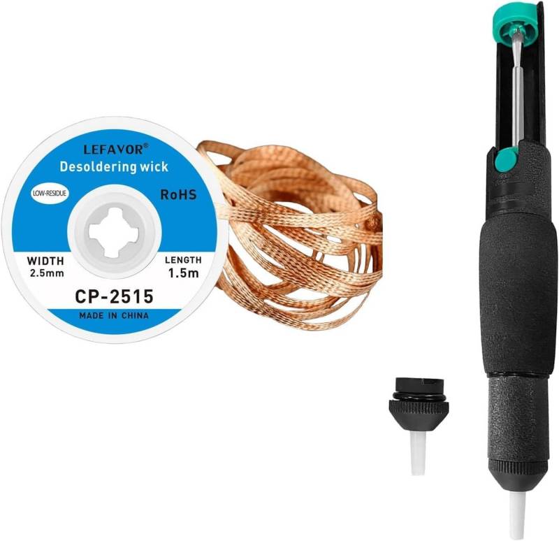 FELIXLEO Lötkolben Lötpumpe Entlötpumpe Edelstahl Anti Statik Griff Lötsauger, 1-tlg. FELIXLEO Lötkolben Lötpumpe Entlötpumpe Edelstahl Anti Statik Griff Lötsauger, 1-tlg. von FELIXLEO