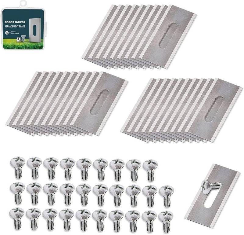 FELIXLEO Mährobotermesser 30Stück Mähroboter Ersatzmesser Ersatzklingen (60-St) von FELIXLEO