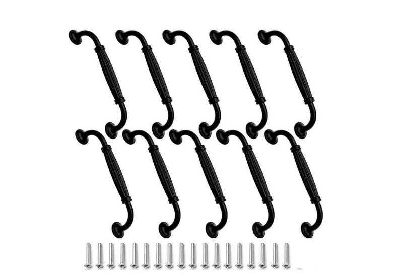 FELIXLEO Möbelgriff Möbelgriff 10 Stk Schublade Türgriff Aluminiumlegierung 128mm Schwarz (1-St) von FELIXLEO