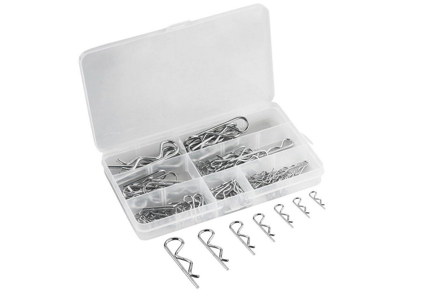 FELIXLEO Multitool 100 Stück Splinte Edelstahl RC Clips Sicherungssplint Set, (1 St) von FELIXLEO