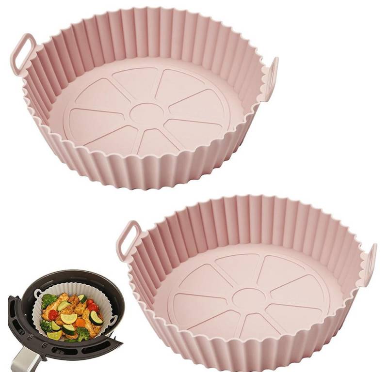 FELIXLEO Obstkuchenform Silikonform 2STK Air Fryer Silikon Backblech Wiederverwendbarer, (2-tlg) von FELIXLEO