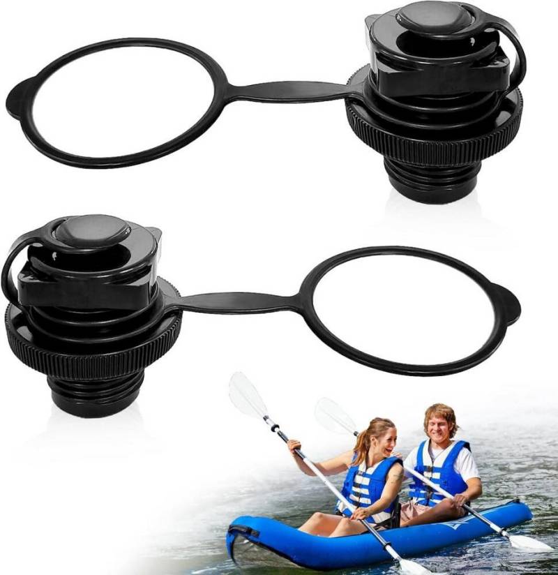 FELIXLEO Pumpen-Reparaturset 2 Stück Schlauchboot Ventil 22mm mit Kappe Ersatz für Kajak Paddelboot, 1-St. von FELIXLEO