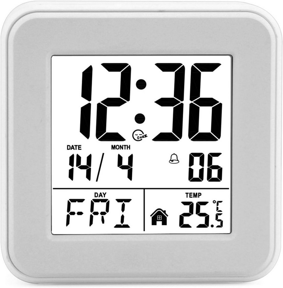 FELIXLEO Radiowecker Wecker LCD Digitaluhr Batteriebetrieben Temperatur Datum Nachtlichtv FELIXLEO Radiowecker Wecker LCD Digitaluhr Batteriebetrieben Temperatur Datum Nachtlichtv von FELIXLEO
