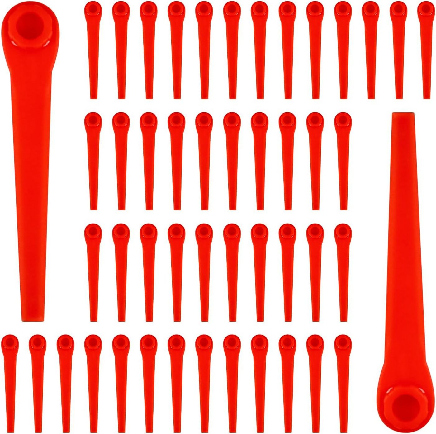FELIXLEO Rasenmähermesser Ersatzmesser Rasentrimmer Kunststoffmesser 100 Stück (1-St) von FELIXLEO