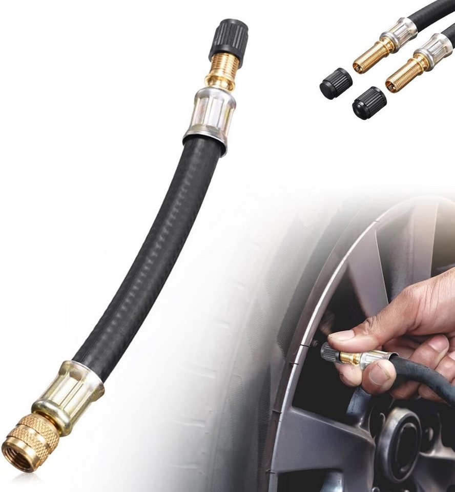FELIXLEO Reifenmontierhilfe Universal Flexible Tire Valve Extenders 100mm für Auto LKW Motorrad, 1-tlg. von FELIXLEO