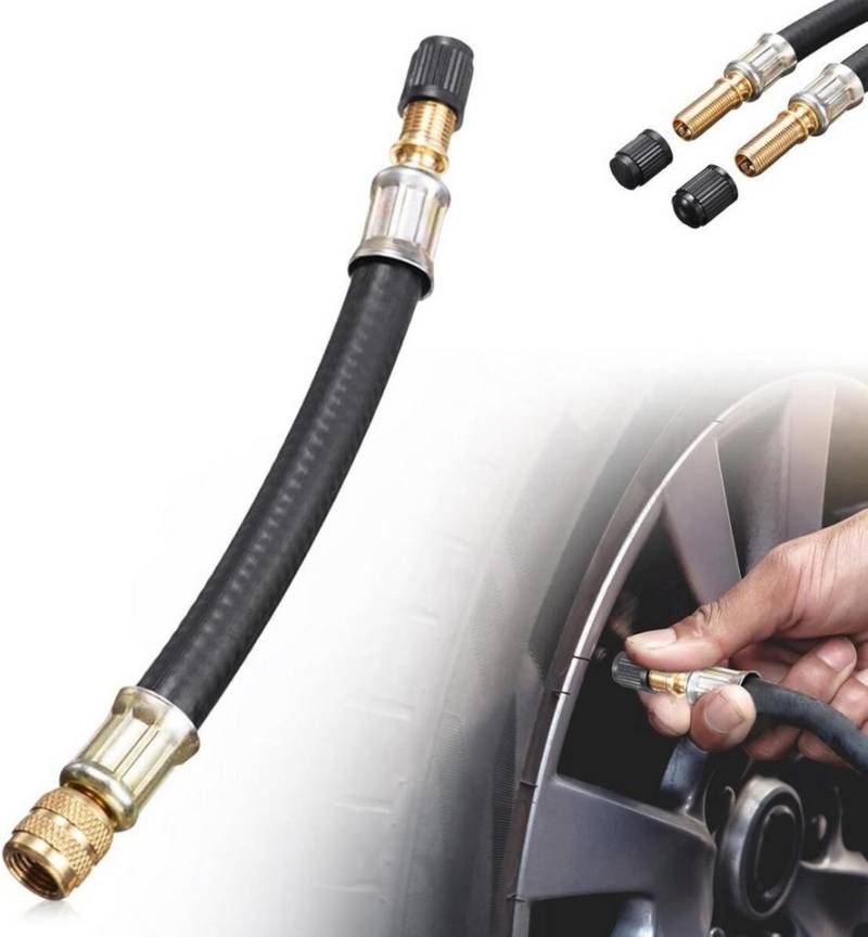 FELIXLEO Reifenmontierhilfe Universal Flexible Tire Valve Extenders 100mm für Auto LKW Motorrad, 1-tlg. von FELIXLEO