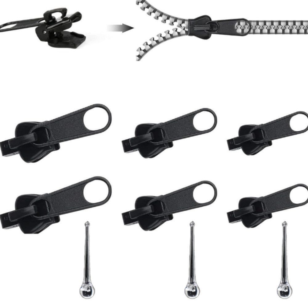FELIXLEO Reißverschluss 6 Stück Reißverschluss Reparaturset,Reissverschluss Reparatur Set von FELIXLEO