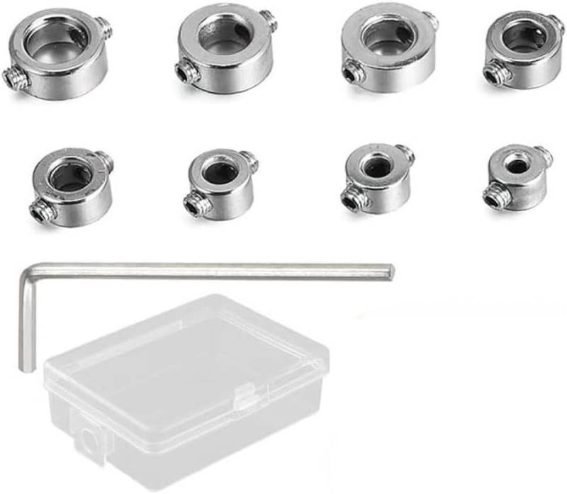 FELIXLEO Ringschlüssel 8 Stück Tiefenanschlagringe Set Bohrtiefenbegrenzer 3-10mm (1 St) von FELIXLEO