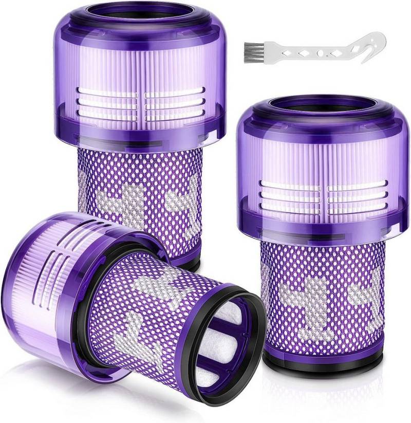 FELIXLEO Saugfilter 3 Stück Filter für Dyson V12 Detect Slim Absolute Zubehö Ersatzfilter (1 St) von FELIXLEO