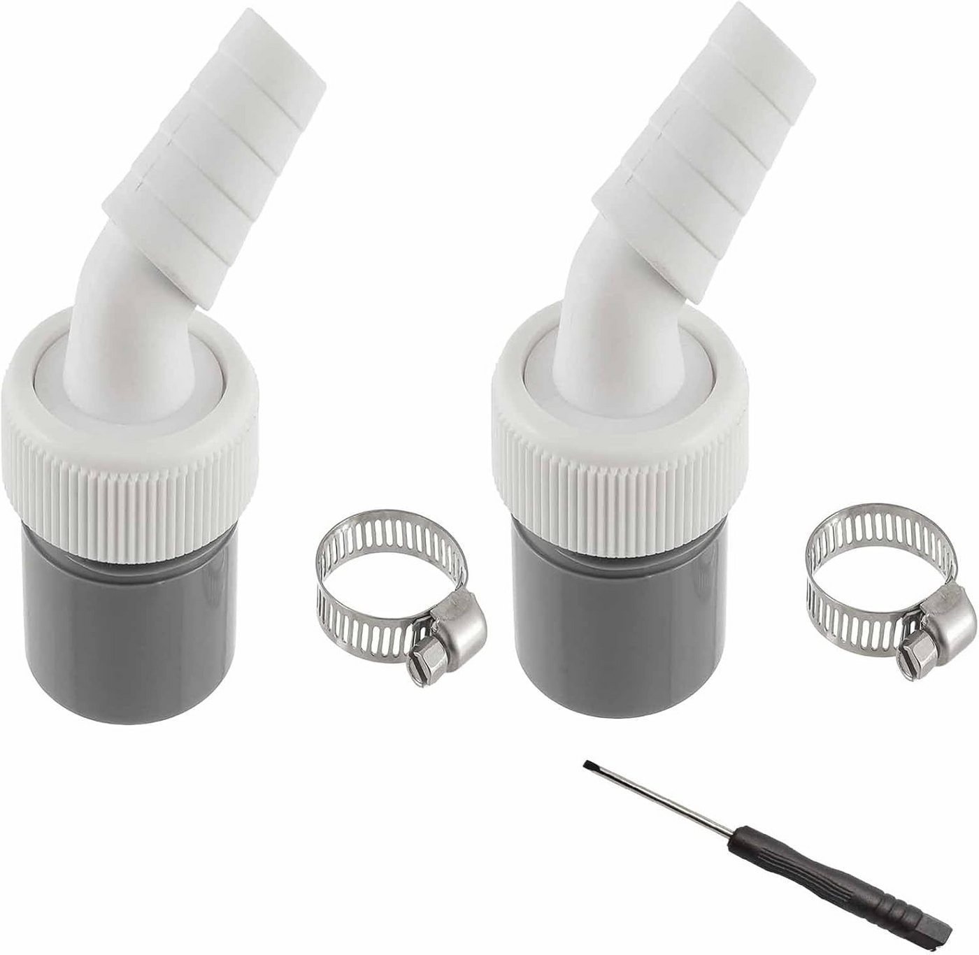 FELIXLEO Schlauchadapter Waschmaschine Abflussadapter 1 1/4 Zoll Winkelanschluss Siphon Set, (1-St) von FELIXLEO