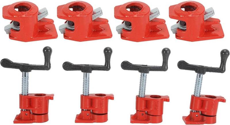 FELIXLEO Schraubzwinge 4er Rohrschraubzwinge 3/4" Rohrklemme Schnellspanner Metall, (1 St) von FELIXLEO