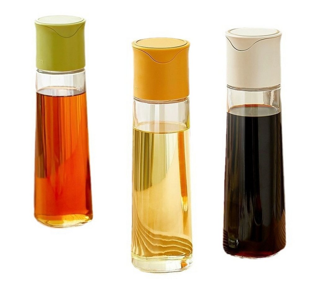 FELIXLEO Schüssel Olivenöl Flasche Ölspender Glas Essig Leer Ölspender 3 Stück, (3-tlg) von FELIXLEO