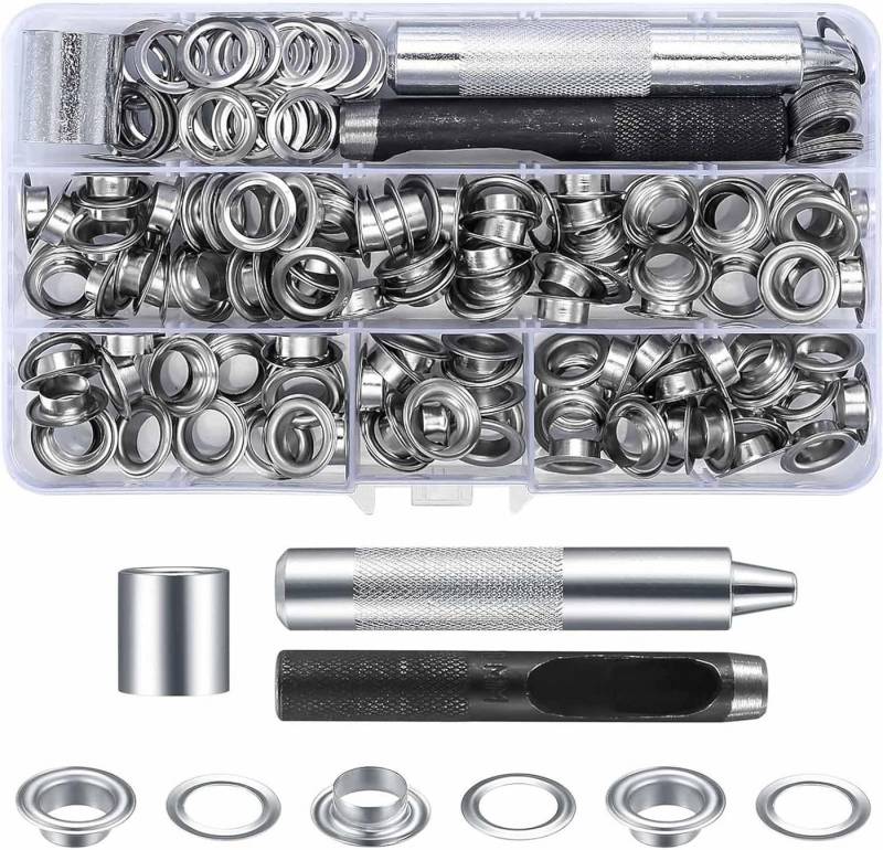 FELIXLEO Schutzplane 100er Ösenzange Set 10mm Metall Ösen Werkzeug für Stoff Leder Planen (1-St) von FELIXLEO