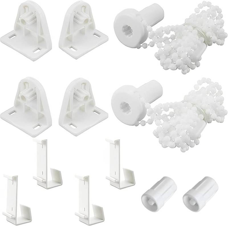 FELIXLEO Sichtschutzzüge Ersatzhalter 2er Set Rollo Halterung 17mm Ohne Bohren Klemmfix Ersatzteile Weiß, (1-tlg) von FELIXLEO
