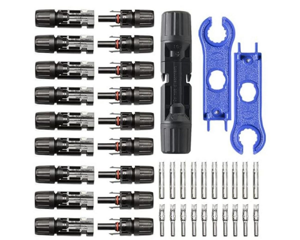 FELIXLEO Solarmodul Solarstecker 10 Paar IP67 Wasserdicht Männlich Weiblich 4 6mm² Kabel, (1-St) von FELIXLEO