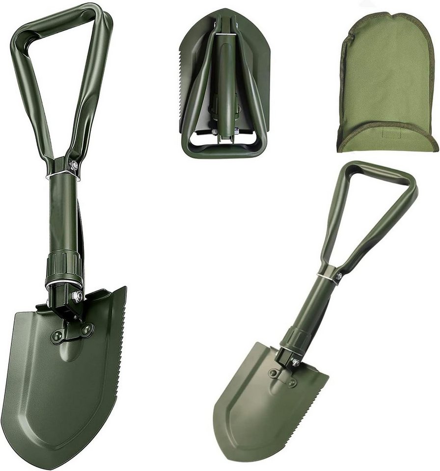 FELIXLEO Spaten Klappspaten 48cm Camping Klappbar Carbonstahl Schaufel, (1-St) von FELIXLEO