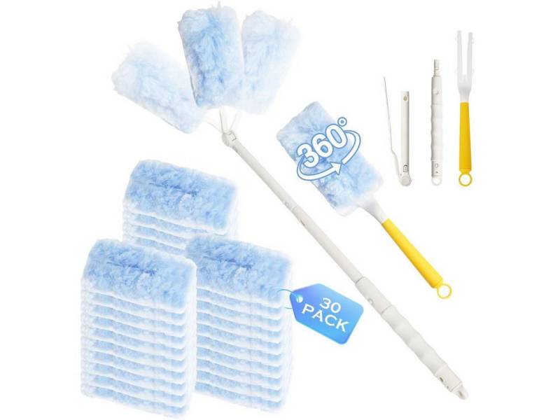 FELIXLEO Staubwedel Staubwedel Teleskop Set 32 Stück 360 Grad für Swiffer Reinigung (1-St) von FELIXLEO