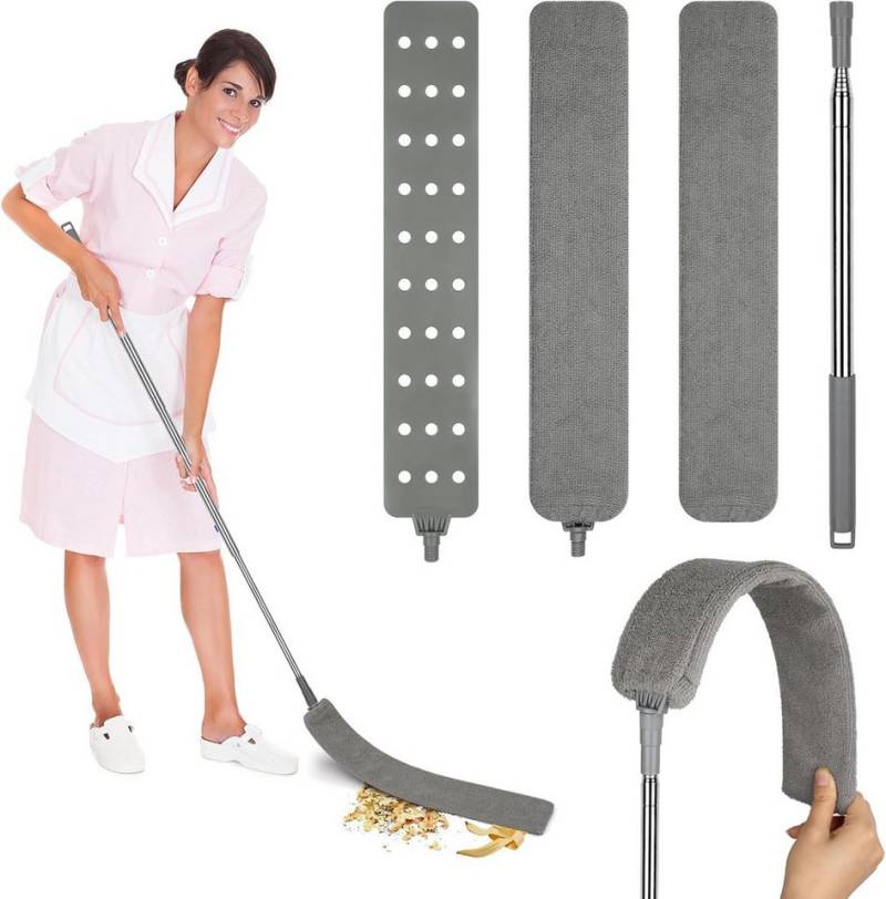 FELIXLEO Staubwedel Teleskop Staubwedel Ausziehbar 1 2 bis 2 5m Mikrofaser (1-St) von FELIXLEO