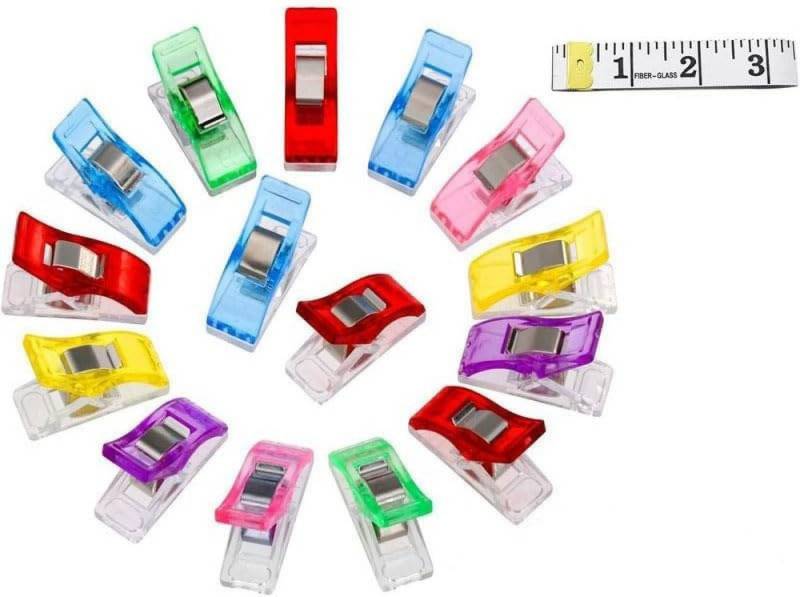 FELIXLEO Stecknadeln 60-teiliges Nähklammer-Set in 6 Farben für präzises Nähen, 120 St. FELIXLEO Stecknadeln 60-teiliges Nähklammer-Set in 6 Farben für präzises Nähen, 120 St. von FELIXLEO