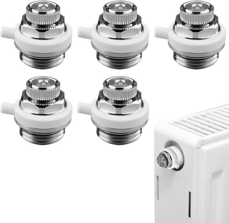 FELIXLEO Steckschlüssel Heizkörper Entlüfter 5er Messing 1 2 Zoll Selbstabdichtend (1 St) von FELIXLEO