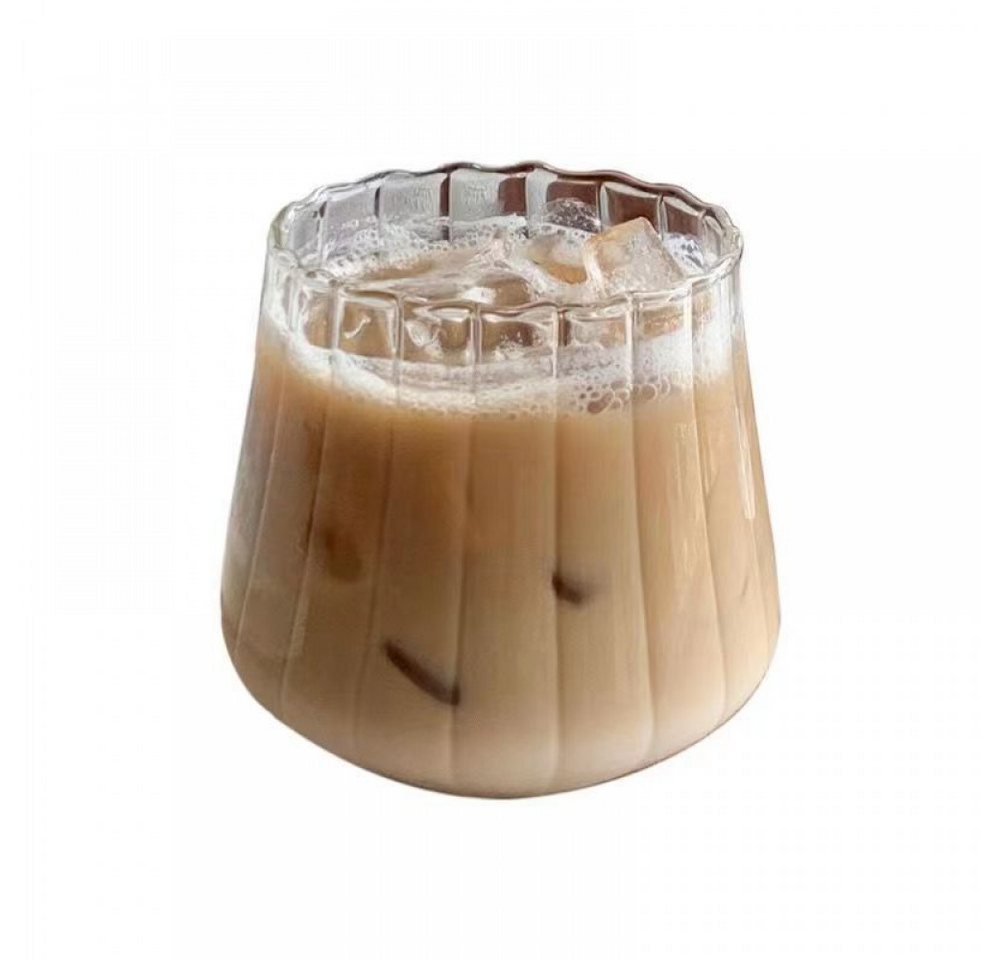 FELIXLEO Tasse Trinkglas Isolierglasbecher Klare Kaffeetassen einzelne Schicht 400ml von FELIXLEO