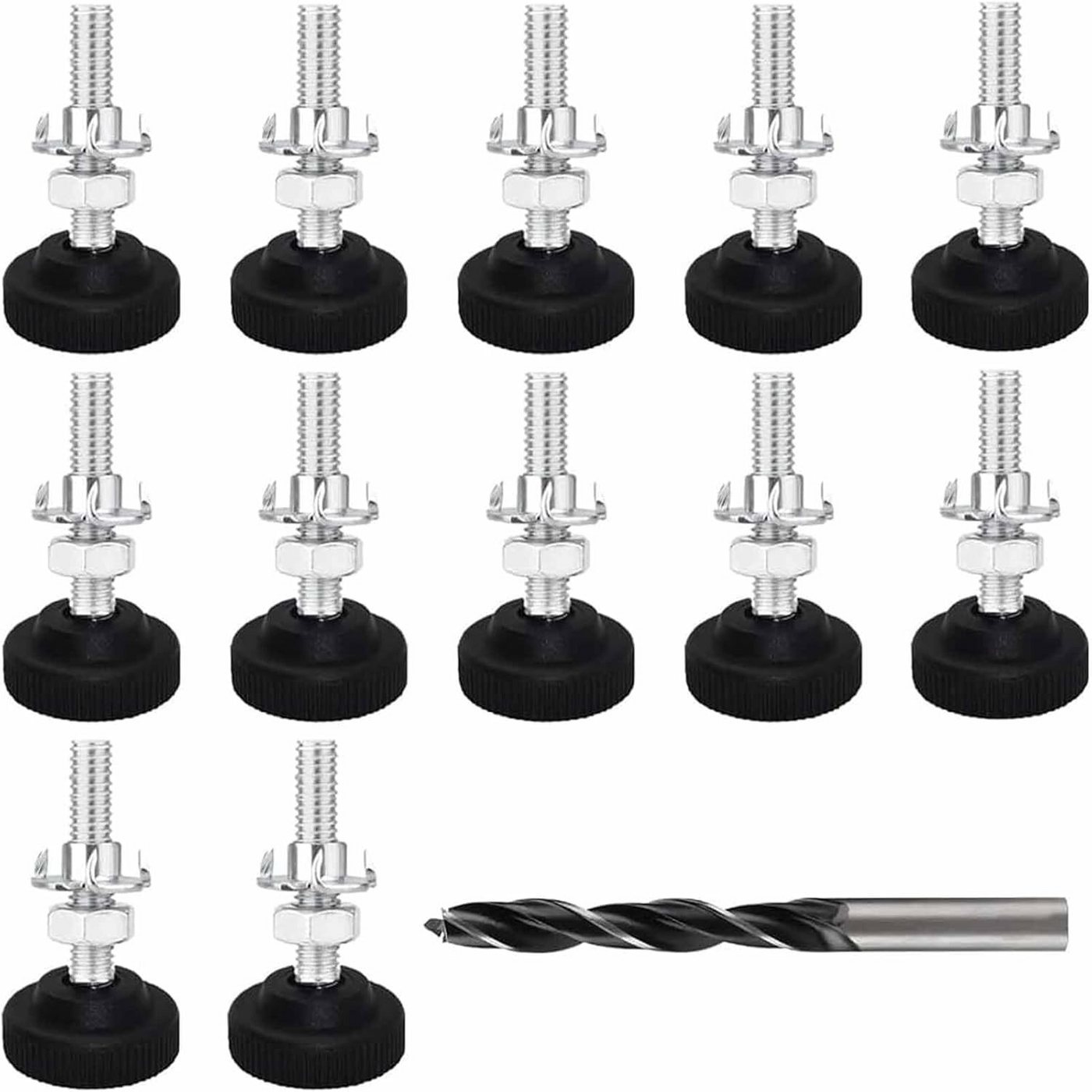 FELIXLEO Tischbein Verstellbare Möbelfüße 12 Stück M8x50mm Einschlagmutter FELIXLEO Tischbein Verstellbare Möbelfüße 12 Stück M8x50mm Einschlagmutter von FELIXLEO