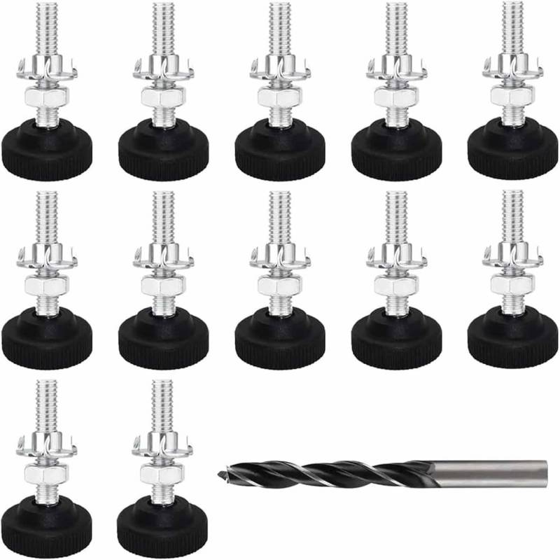 FELIXLEO Tischbein Verstellbare Möbelfüße 12 Stück M8x50mm Einschlagmutter FELIXLEO Tischbein Verstellbare Möbelfüße 12 Stück M8x50mm Einschlagmutter von FELIXLEO